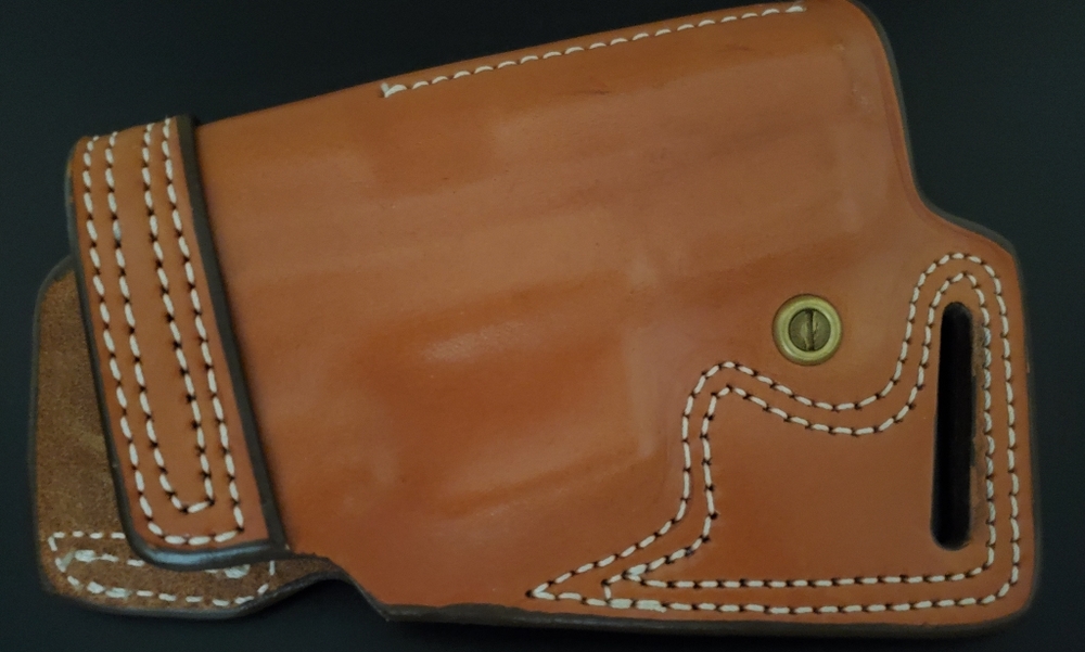 ❗SOLD❗ Triple K Small of Back Leather Holster